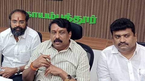 பாஜக மாநிலத் தலைவா் நயினாா் நாகேந்திரன்.