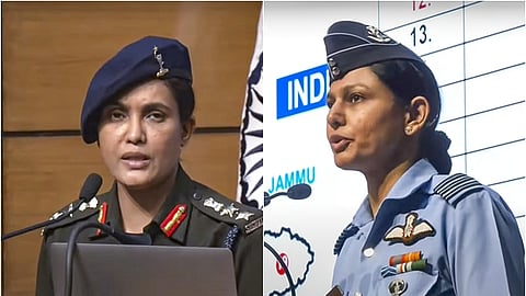 கர்னல் சோபியா குரேஷி, விங் கமாண்டர் வியோமிகா சிங்.  