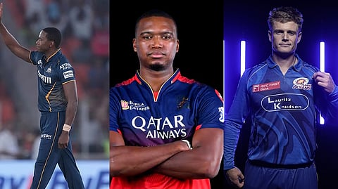 தென்னாபிரிக்க வீரர்கள். 