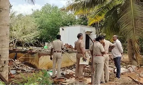பட்டாசு கிடங்கில் வெடி விபத்து.