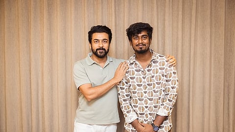 நடிகர் சூர்யாவுடன் இயக்குநர் அபிஷன் ஜீவிந்