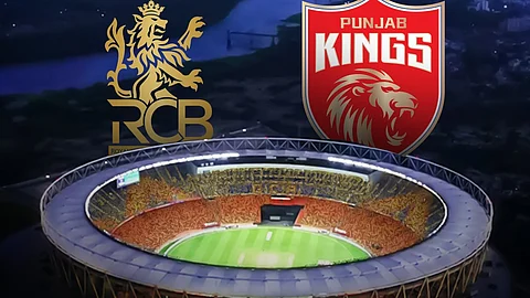 The venue where RCB and Punjab will clash in the final. (pic from X, IPl) 