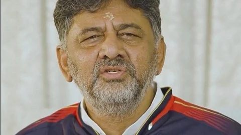 கர்நாடக துணை முதல்வர் டி. கே. சிவக்குமார். 