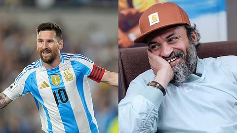 Messi's signed jersey soubin happy 