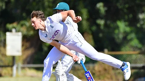 Teenage fast bowler Eddie 