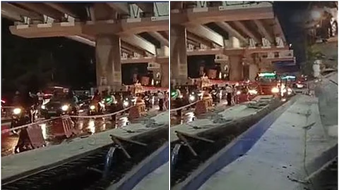 விபத்தால் ராமாபுரத்தில் போக்குவரத்து நெரிசல்