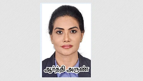 பவா்லிஃப்டிங்: தமிழகத்தின் 
முதல் பெண் நடுவா் ஆரதி அருண்