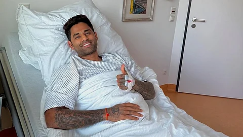 Suryakumar shared a photo after his surgery.