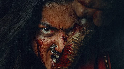Mysaa film poster, rashmika mandanna 