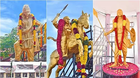 தமிழகத்தில் 4 ஆண்டுகளில் 
தலைவா்களுக்கு 63 சிலைகள், 11 மணிமண்டபங்கள்! 