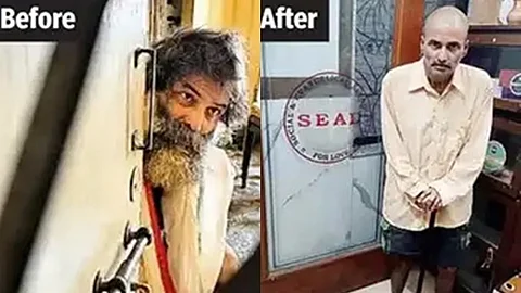 அனுப் குமார் நாயர் (முன்பு / ஆசிரமத்தால் மீட்கப்பட்ட பின்பு)  