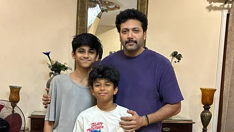 ravi mohan and his sons