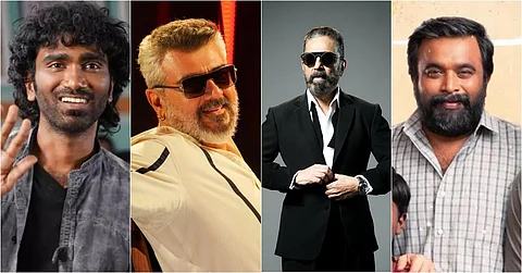actors pradeep ranganathan, ajith kumar, kamal haasan, sasi kumar.