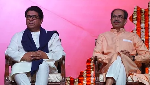 Uddhav and Raj Thackeray hug, reunite after 18 years
