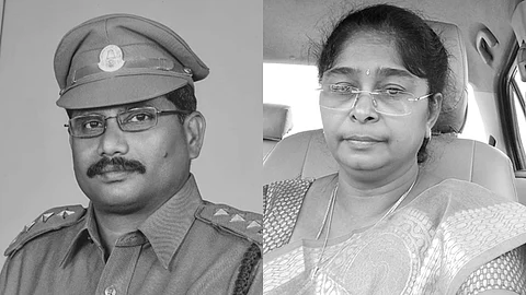 வட்டாரப் போக்குவரத்து அலுவலர் சுப்பிரமணியன்,  ஆசிரியை பிரமிளா