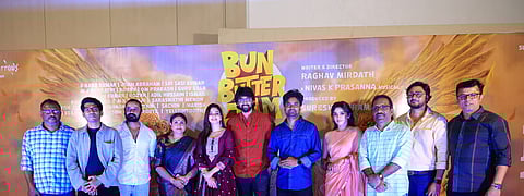 ராகவ் மிர்தாத் இயக்கத்தில் ராஜு ஜெயமோகன் நாயகனாக நடிக்கும் படம் பன் பட்டர் ஜாம் படத்தின் புரோமோஷன் விழா சென்னையில் நடைபெற்றது.