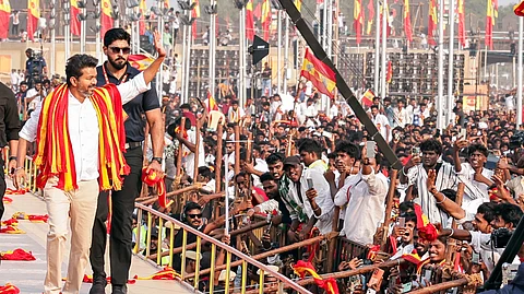 தவெக தலைவர் விஜய்.