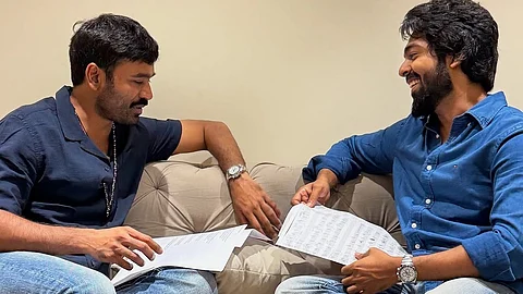G.V. Prakash with Dhanush.