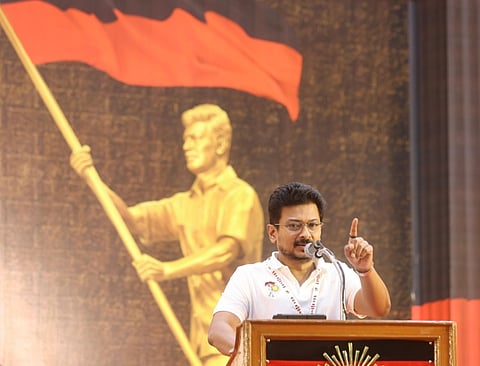 சென்னை மேற்கு மாவட்ட இளைஞர் அணிக் கூட்டத்தில் துணை முதல்வர் உதயநிதி ஸ்டாலின் 