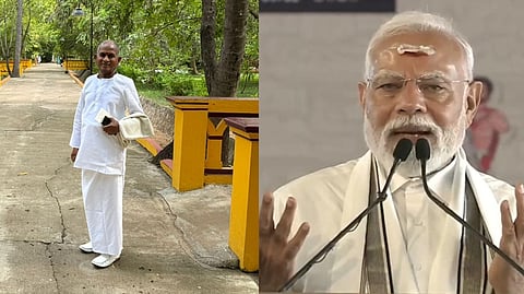 Ilayaraja, Prime Minister Modi.