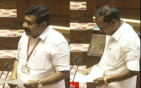 Inbadurai, Dhanapal take oath as AIADMK MPs  