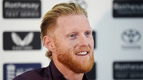England's Ben Stokes speaks during a press conference at the Kia Oval, London, 