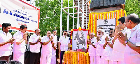 M.K. Stalin pays tribute to Dheeran Chinnamalai on his Memorial Day