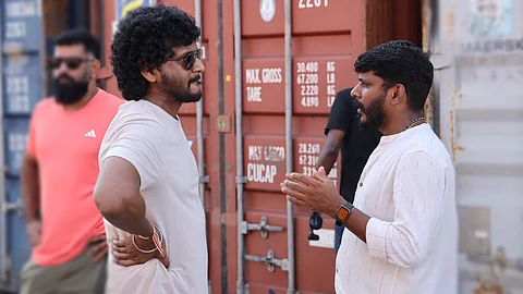 Lokesh Kanagaraj with art director Sathish.