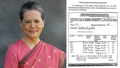 இந்த ஆதாரமே பொய்! -  சோனியா காந்தியின் வாக்குரிமை பற்றி காங்கிரஸ் விளக்கம்