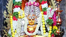  சிறப்பு அலங்காரத்தில் காட்சியளித்த  விஸ்வநாதப்பேரி அங்காள ஈஸ்வரி அம்மன்.