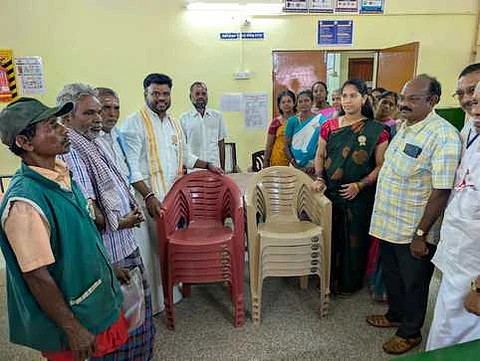 சுப்புலாபுரம் ஆரம்ப சுகாதார நிலையத்தில் நல உதவி அளிப்பு