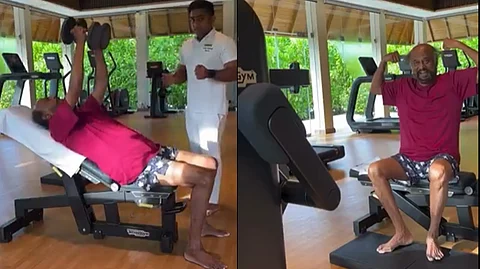 Superstar Rajini workout video viral