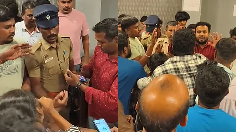 வாக்குவாதத்தில் ஈடுபட்ட பெற்றோர்.