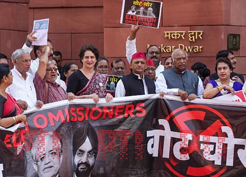 Opposition holds protest