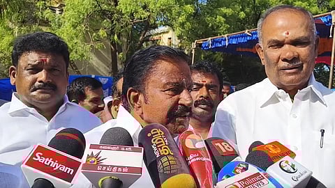 minister KN Nehru on sir form distribution by dmk people