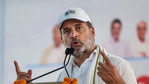 வாக்குரிமைப் பேரணியில் ராகுல் காந்தி 