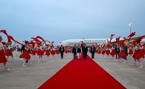 PM Modi arrives in China   