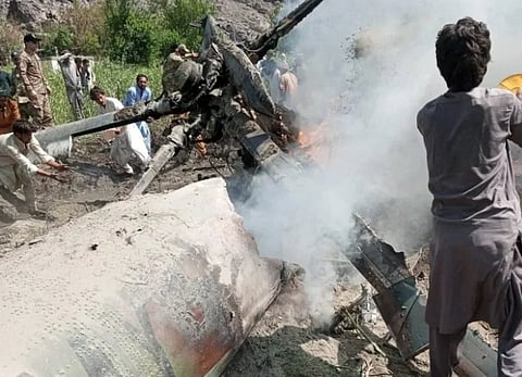 Army helicopter crashes in northern Pakistan, killing 5 on board