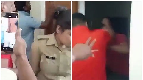 ஆண் நண்பருடன் தனிமையில் இருந்த பெண் போலீஸ்! திடீரென வீட்டுக்குள் நுழைந்த கணவன்! அப்புறமென்ன..?  
