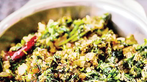 முளைக்கீரை கோஸ் பொரியல்