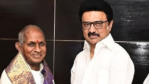 முதல்வருடன் இசையமைப்பாளர் இளையராஜா.