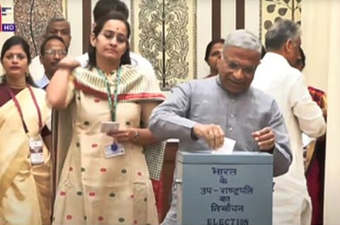 Rajya Sabha Deputy Chairman casts vote