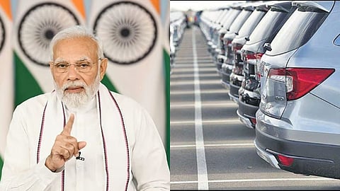 வாகன விற்பனை நிலையங்களில் பிரதமர் மோடி படம்? காங்கிரஸ் விமர்சனம்!