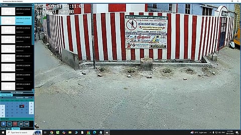 குப்பைகள் கொட்டுவதைத் தடுக்க
காண்காணிப்பு கேமிரா பொருத்தம்
