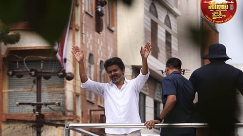 திருச்சியில் தவெக தலைவர் விஜய் 