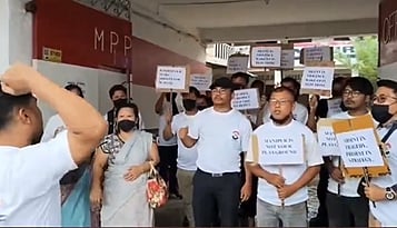 PM Modi in Manipur Congress protest