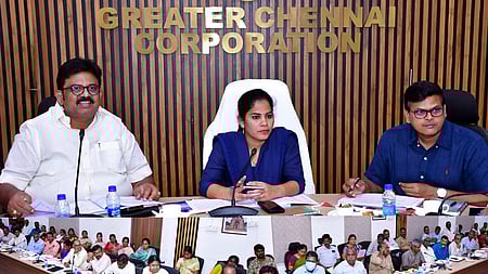 ரிப்பன் மாளிகையில் மேயா் ஆா்.பிரியா 