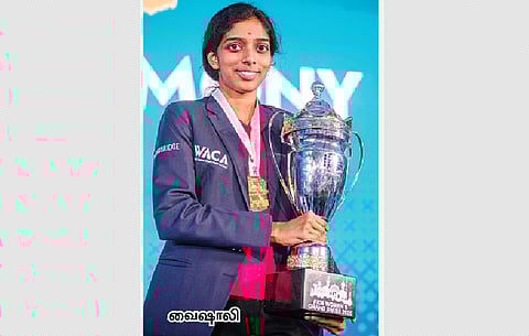 முக்கியமான தருணத்தில் சாம்பியன் ஆகியிருக்கிறேன் - ஆா்.வைஷாலி
