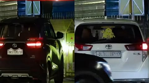 அமித் ஷாவை சந்திக்க காரில் சென்ற எடப்பாடி பழனிசாமி
