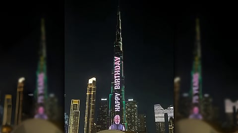 Modi's portrait lights up Burj Khalifa     